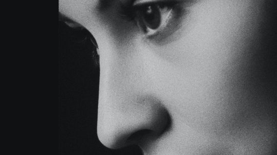 close up of woman's face
