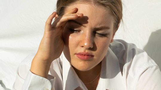 woman with glowing skin thanks to light skincare regime